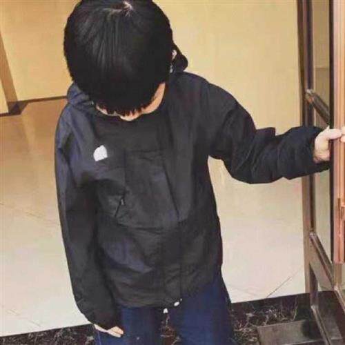 2023 spring and autumn waterproof child windproof submachine clothing male and female windproof day series with cap jacket parent-child Outdoor Clothes-Taobao