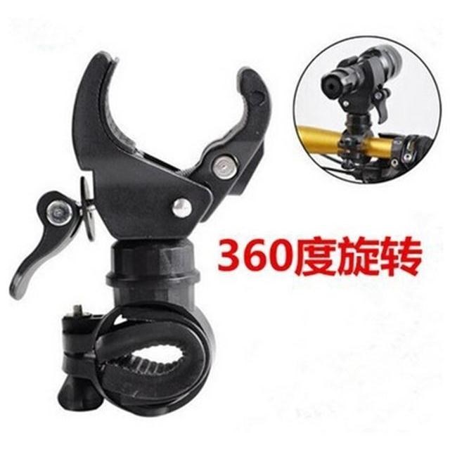 Bicycle light frame new 360-degree rotating light frame bicycle light clip light frame U-shaped flashlight clip