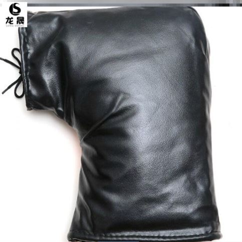 Fixed rainproof fingerless waterproof cotton fingerless warm sleeve electric motorcycle locomotive gloves plus cotton velvet riding men's plus velvet