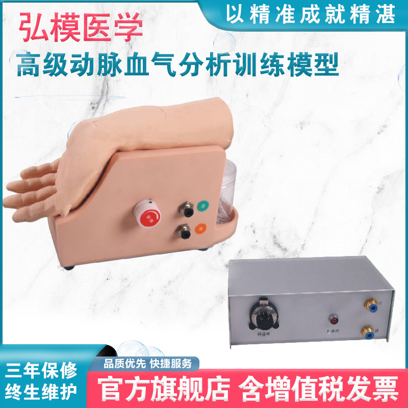 弘模HOM/S4G高级动脉血气分析训练模型手臂模型电子血液循环装置组成血液流动触诊桡动脉