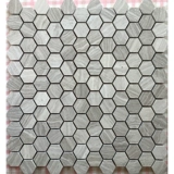 Серый маленький шестиугольный каменная мозаичная стена плитка плитка мраморная лайма деревянная зерно гексагональная ванная комната туалет бассейн