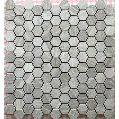 Серый маленький шестиугольный каменная мозаичная стена плитка плитка мраморная лайма деревянная зерно гексагональная ванная комната туалет бассейн