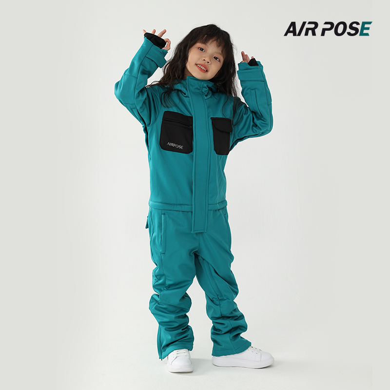 Airposte Children's Concord Ski Clothes Boys Girls Boys and Girls Sports Water Preservation Heating Baby Ski Clothes
