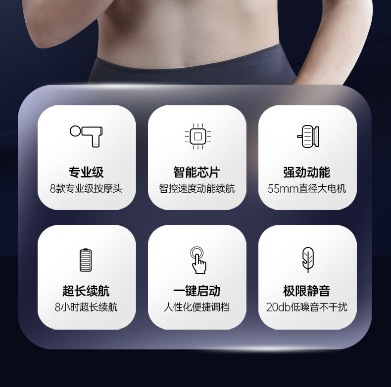 Deep Tissue Massage Gun: Konka 6-Speed Fascia Gun - Product image 7