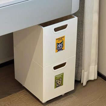 Mobile bookshelf under the desk student dormitory book sorting