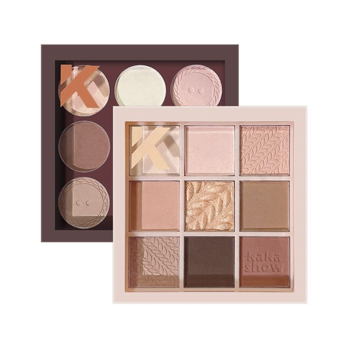 Тени для век, чай с молоком, матовые палетка теней, в коричневых тонах