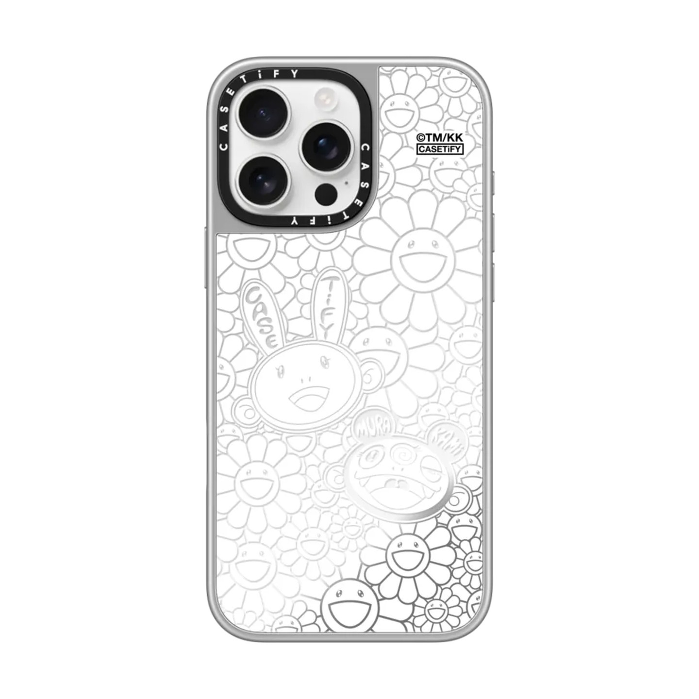 现货CASETiF村上隆KAIKAI&KIKI白色花适用苹果iPhone16新款15/14