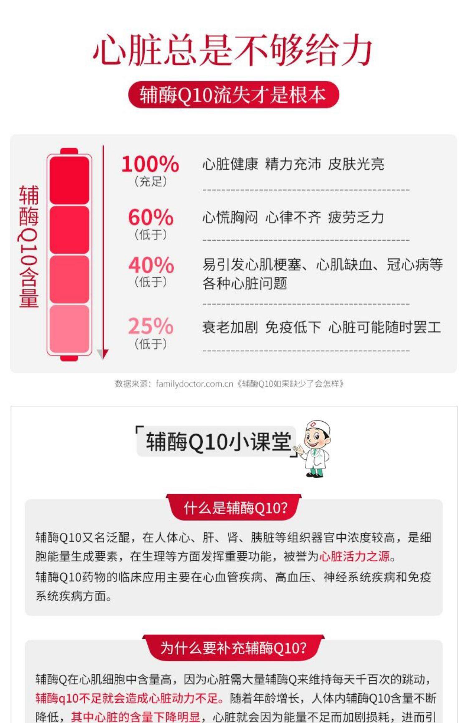 妙莱康 护心脏 辅酶Q10软胶囊 还原型辅酶q10 60粒*3瓶 天猫优惠券折后￥79包邮（￥139-60）