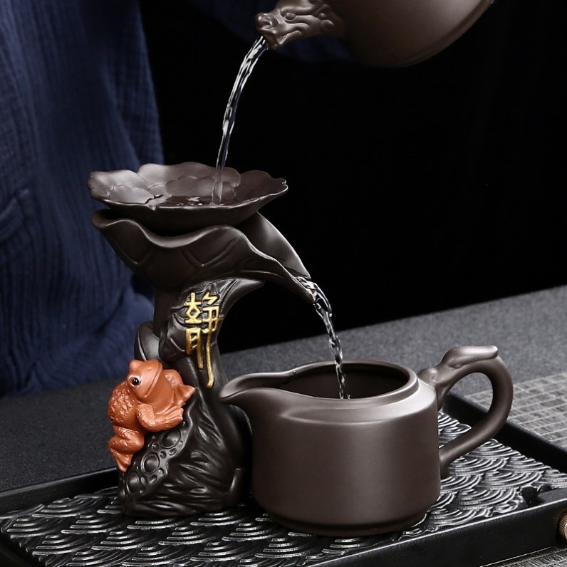 Tea leak, tea filter, purple sand filter, slag net, tea making artifact, internet celebrity 2021 new tea set set for home use