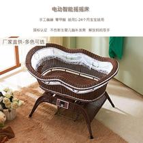 Baby Electric Crack Bed Cocking Artificial Newborn Baby Cockles Sleeping Cradle with Wall Soothing Bed