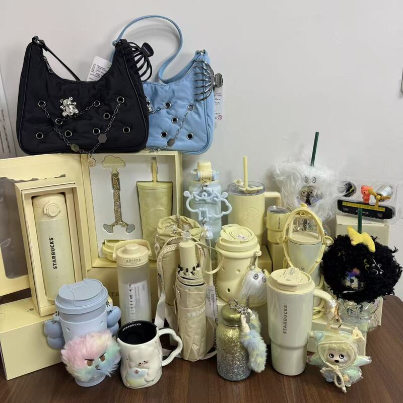 Starbucks 26 Summer Mood Weather Bureau Creamy Yellow Healing Fresh Stainless Steel Insulated Diamond-Surface Straw Mug Titanium Cup Starbucks 26 Summer Mood Weather Bureau Creamy Yellow Healing Fresh Stainless Steel Insulated Diamond-Surface Straw Mug Titanium Cup