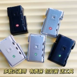 Чемодан, универсальный замок, черные аксессуары