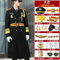 Пальто +12 (большая крышка+красный ремень+глава полосатого плеча)