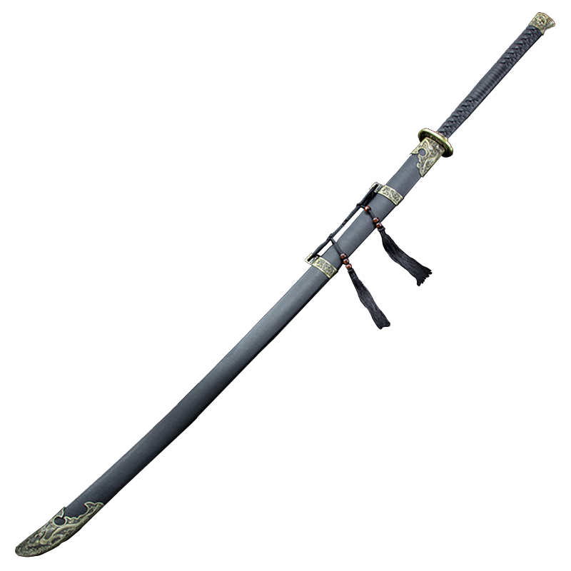 [戚刀] 繍春刀 牛尾刀 苗刀 手鍛造打 古兵器 武具 刀装具 護身工具 両手刀 苗刀～落淵】繍春刀 牛尾刀 苗刀 手鍛造打 鋼刀