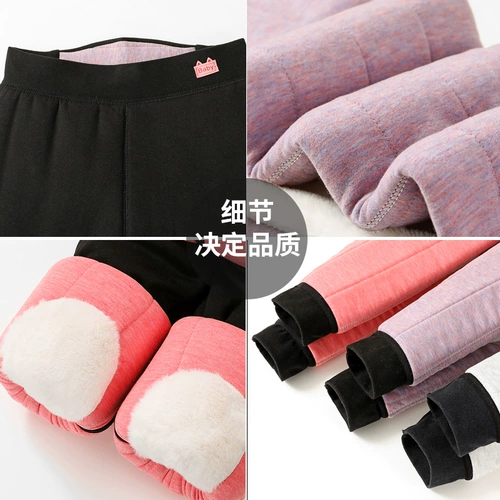 Детские утепленные шерстяные бархатные удерживающие тепло штаны для мальчиков