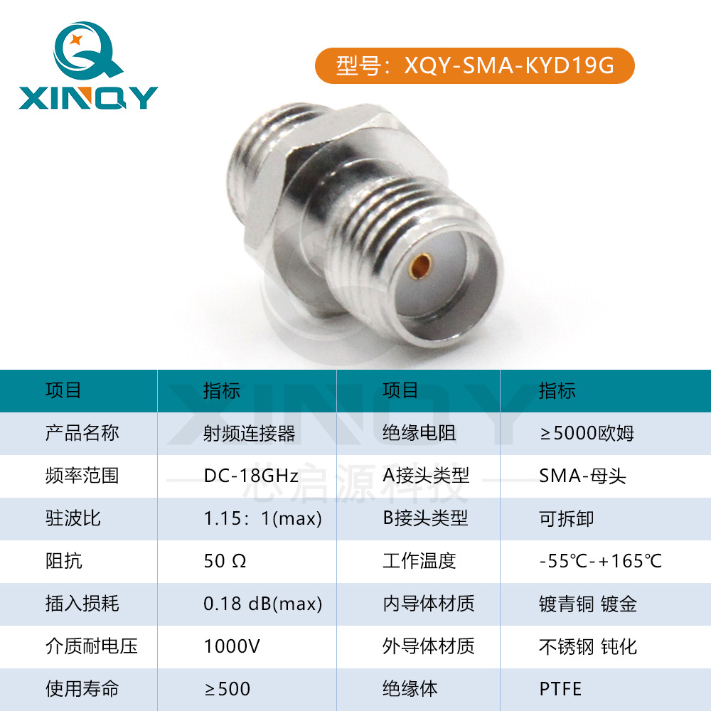 Coaxial RF connector SMA-KYD19 antenna socket M6 * 0 75 18G 18G case thread fixed base-Taobao