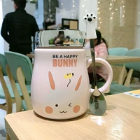 Розовый радиовыкание с крышкой+кошачьей свининой ложки