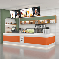 All-in-one cabinet coffee milk tea shop cashier bakery cake shop counter internet celebrity fruit catering bar front desk customization