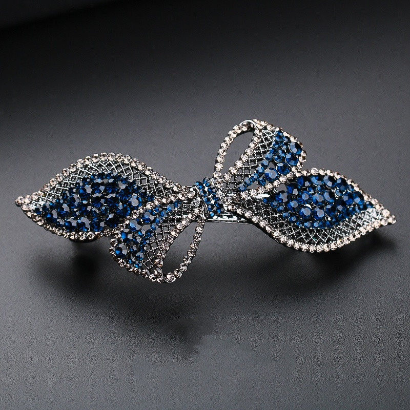 Bow Tie Hair Card Mother's Elegant Atmosphere Horizontal Clip With Clip-Style Clip Head Decorated Hair Clip Summer Water Drill