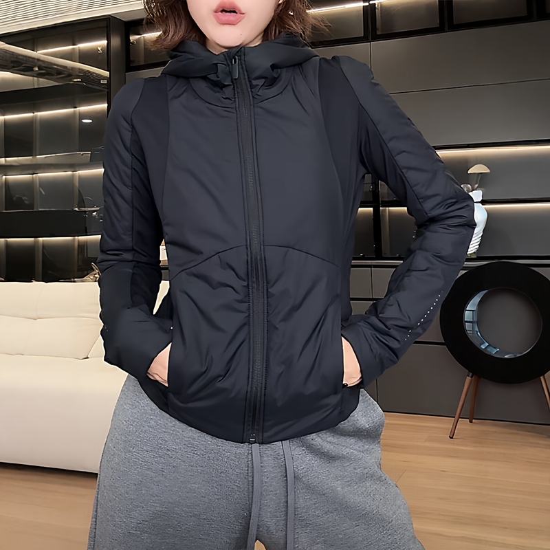 Korean Style Fashionable Slim-Fit Padded Jacket for Women, 2025 Autumn New Versatile Warm Jacket for Petite Figures