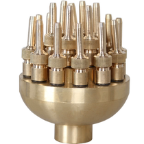 All-copper stainless steel adjustable three-layer flower fountain nozzle water feature landscape rockery courtyard pool multi-head small water column