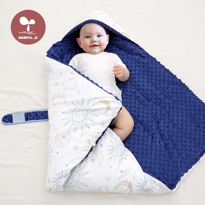 Baby bag quilt baby spring and autumn quilted autumn and winter thickened peas hug quilt pure cotton can be removed for newborns in the delivery room