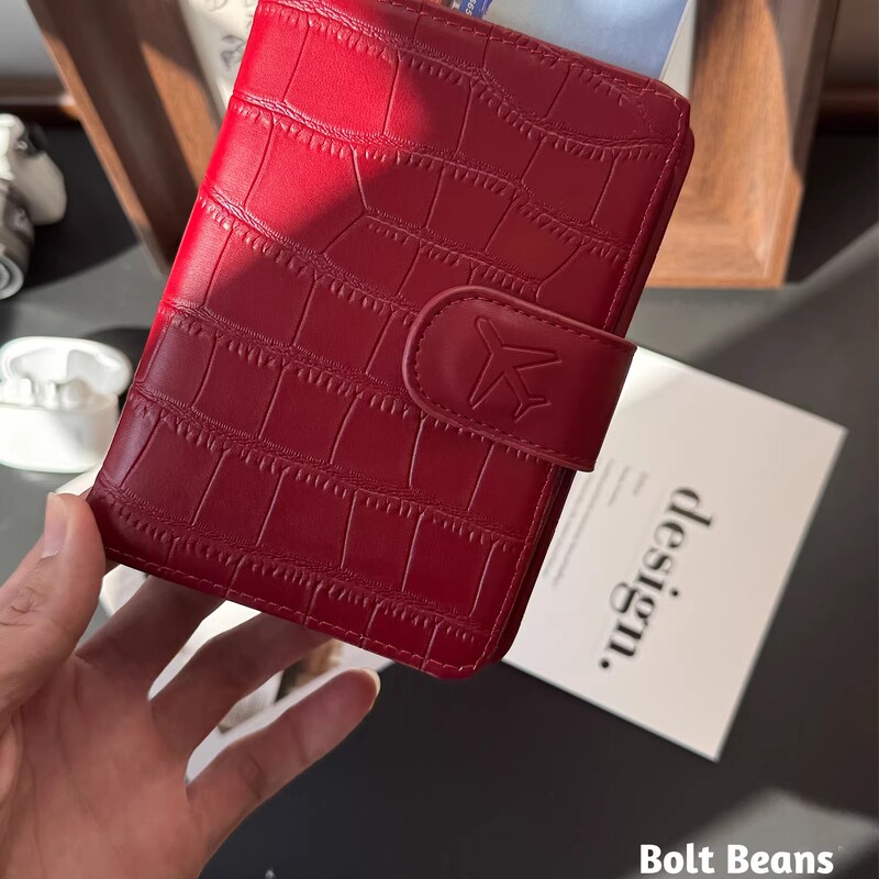 German Imported Simple Multi-Functional Passport Holder, Leather Travel Document Card Holder, Multi-Card Slot Travel Document Holder, New Model German Imported Simple Multi-Functional Passport Holder, Leather Travel Document Card Holder, Multi-Card Slot Travel Document Holder, New Model