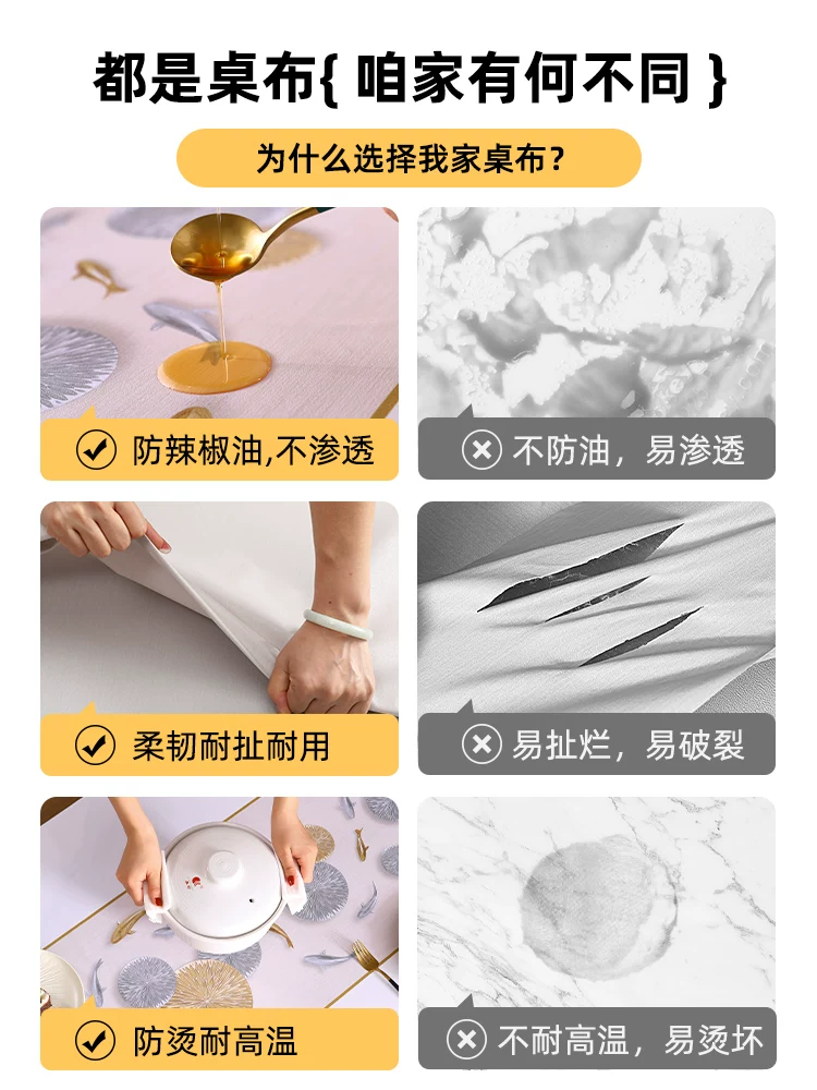Waterproof rectangular table mat, new collection, anti-scald, high-quality style