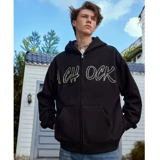 Оригинальный кардиган, толстовка с капюшоном для влюбленных, в американском стиле, с вышивкой, с печатью вашего логотипа