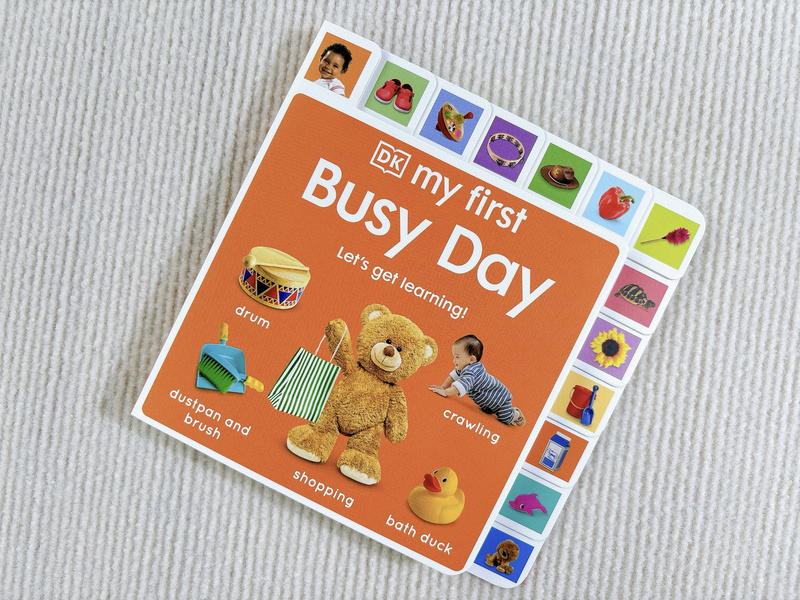 New Model with Talking Feature! Original English Version of the Children's Scene-Recognition Board Book Dk My First Busy Day: Let's Start Learning! My Busy First Day: Let's Start Learning!