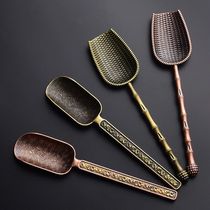 Alloy dustpan Xiangyun tea spoon long handle single small tea shovel tea set accessories tea spoon tea making tool