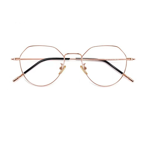 Zeiss Design Vision, чтобы противостоять синим свету -лучистые золотые шелковые очки, женщины с доступным количеством миопий