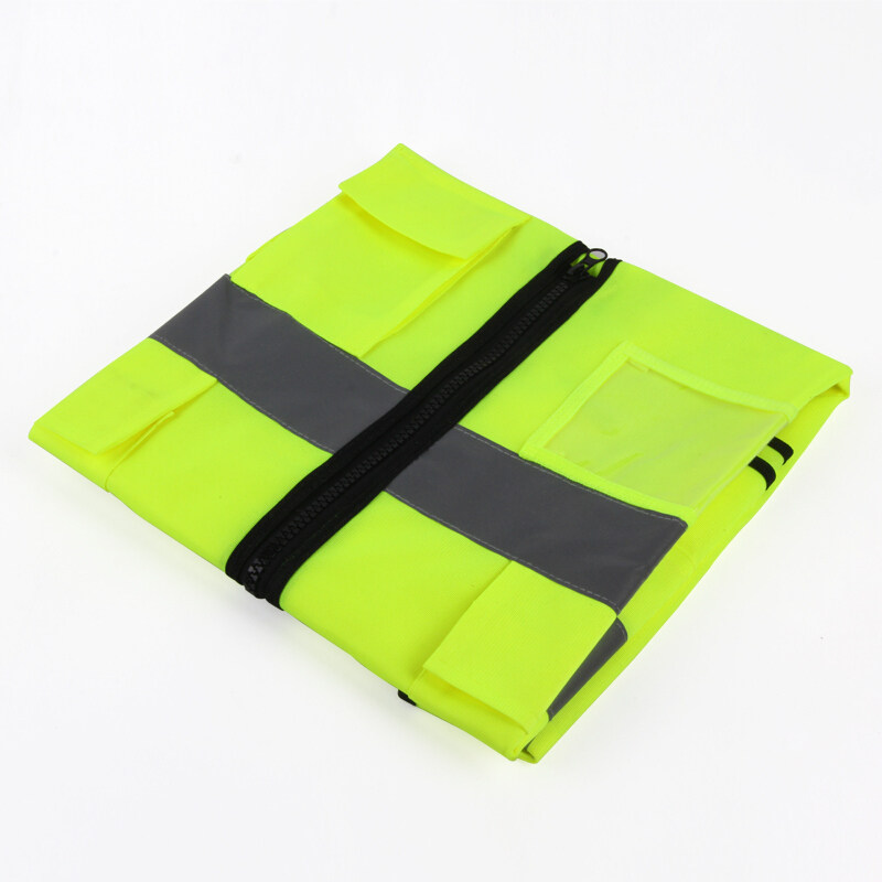 Emergency rescue waistcoat 2021 Safety guards Environmentally Friendly Fire Reflective Multi-Pocket Vest Horse Chia Fluorescent Green Logo