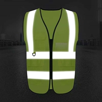 Reflective safety vest construction Custom waistcoat Reflective Vest Traffic Security Workwear Reflective Coat Jacket Sanitation