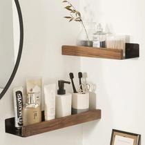 Bathroom mirror front rack wall-mounted cosmetic shelf wall punch-free washbasin faucet storage rack
