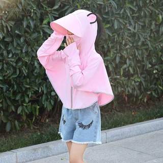 Parent-child children's sun protection clothing ice silk thin section 2025 summer boys and girls breathable hooded sun protection baby sun protection clothing