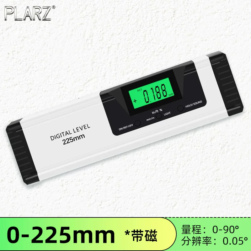 Đài Loan PLARZ điện tử màn hình hiển thị kỹ thuật số laser từ hồng ngoại dụng cụ đo thước đo góc cân bằng độ chính xác cao thước nivo điện tử thước level điện tử Thước thủy điện tử