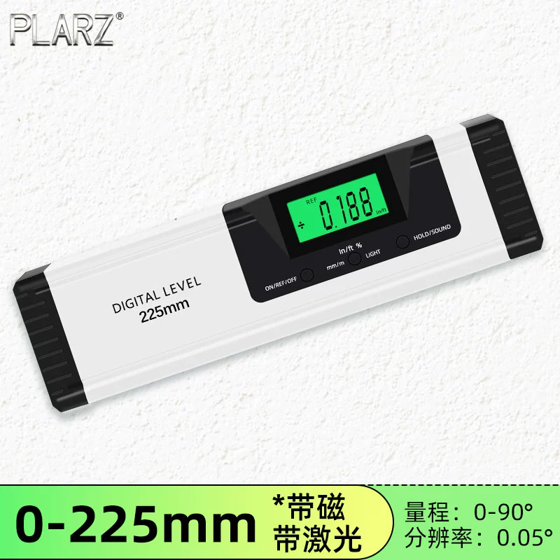Đài Loan PLARZ điện tử màn hình hiển thị kỹ thuật số laser từ hồng ngoại dụng cụ đo thước đo góc cân bằng độ chính xác cao thước nivo điện tử thước level điện tử Thước thủy điện tử
