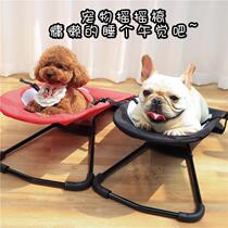 Pet rocking chair dog sleeping rocking chair small bucket special small bed pet cradle spring chair rocking table