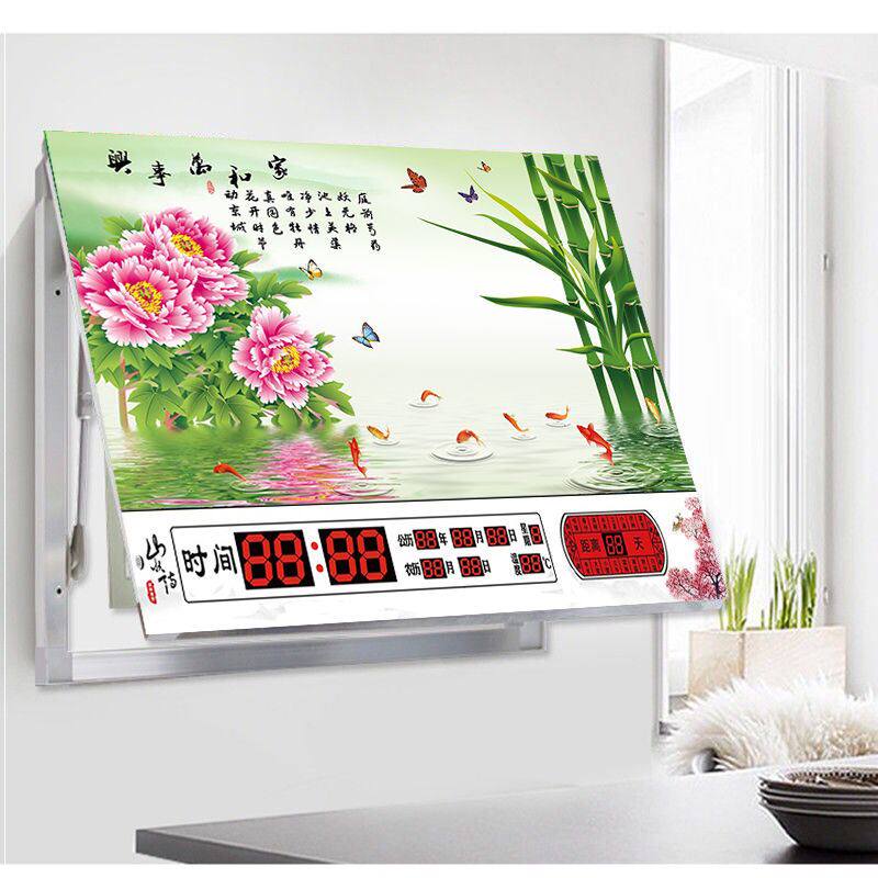 New electric meter watch box decoration painting Wanyear calendar free of stiletto with shielded push-pull distribution box electric brake box decoration hanging
