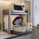 Kitchen microwave oven storage rack countertop multi-functional pull-out multi-layer thick bracket rice cooker oven storage rack