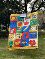 todos colorful containing damp and damp picnic cushion