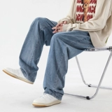 Warrior, летние тонкие джинсы, повседневные брюки, свободный прямой крой