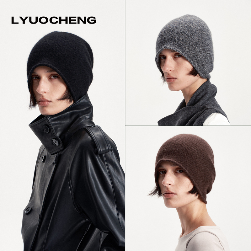 Lyuocheng'Cashmere Wool Blend Milk Leather' Comfortable, Warm, High Elasticity, Soft Feel Classic Closed-Toe Cold Weather Hat Lyuocheng'Cashmere Wool Blend Milk Leather' Comfortable, Warm, High Elasticity, Soft Feel Classic Closed-Toe Cold Weather Hat
