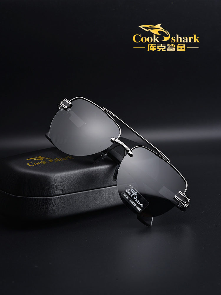 (Official counter) Cook shark sunglasses men's sunglasses polarized glasses driver glasses driving hipster glasses