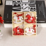 Рождественский деревянный декор, детская подвеска, со снежинками, подарок на день рождения