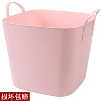 (Enlarge thickened Dirty Laundry Basket Plastic Laundry Basket Containing basket) Toys clothes containing basket Basket Carry-on Basket