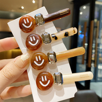 Through the changes of the four seasons ~ Japanese and Korean fashionable and versatile daily personality niche ins smiley face is about 8cm long