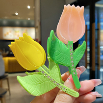 I am traveling to and from spring under the sun ~ Korea’s same style of spring and summer elegant tulips in contrasting colors are about 9 5cm long