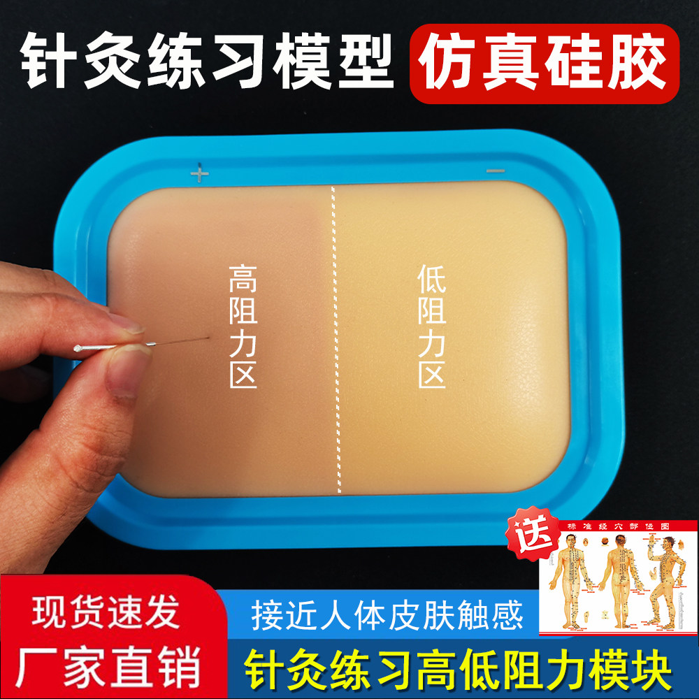针灸练习包仿真皮肤模型中医学生练习扎针包练针包初学套装练手